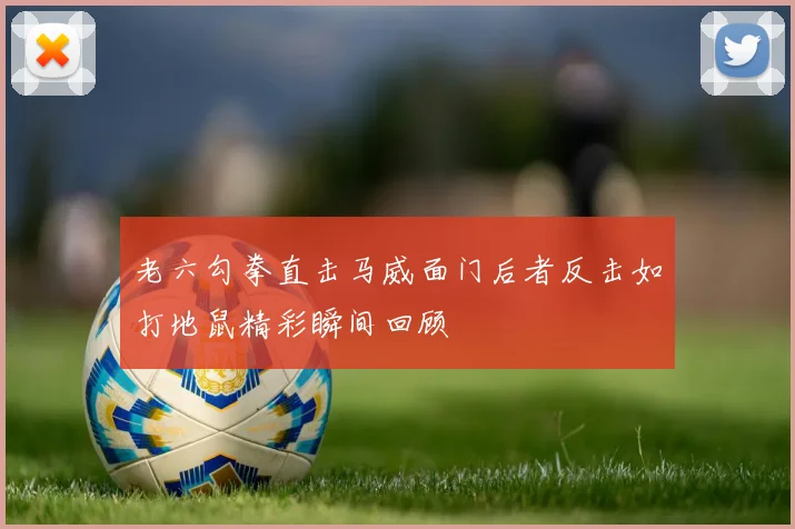 老六勾拳直击马威面门后者反击如打地鼠精彩瞬间回顾